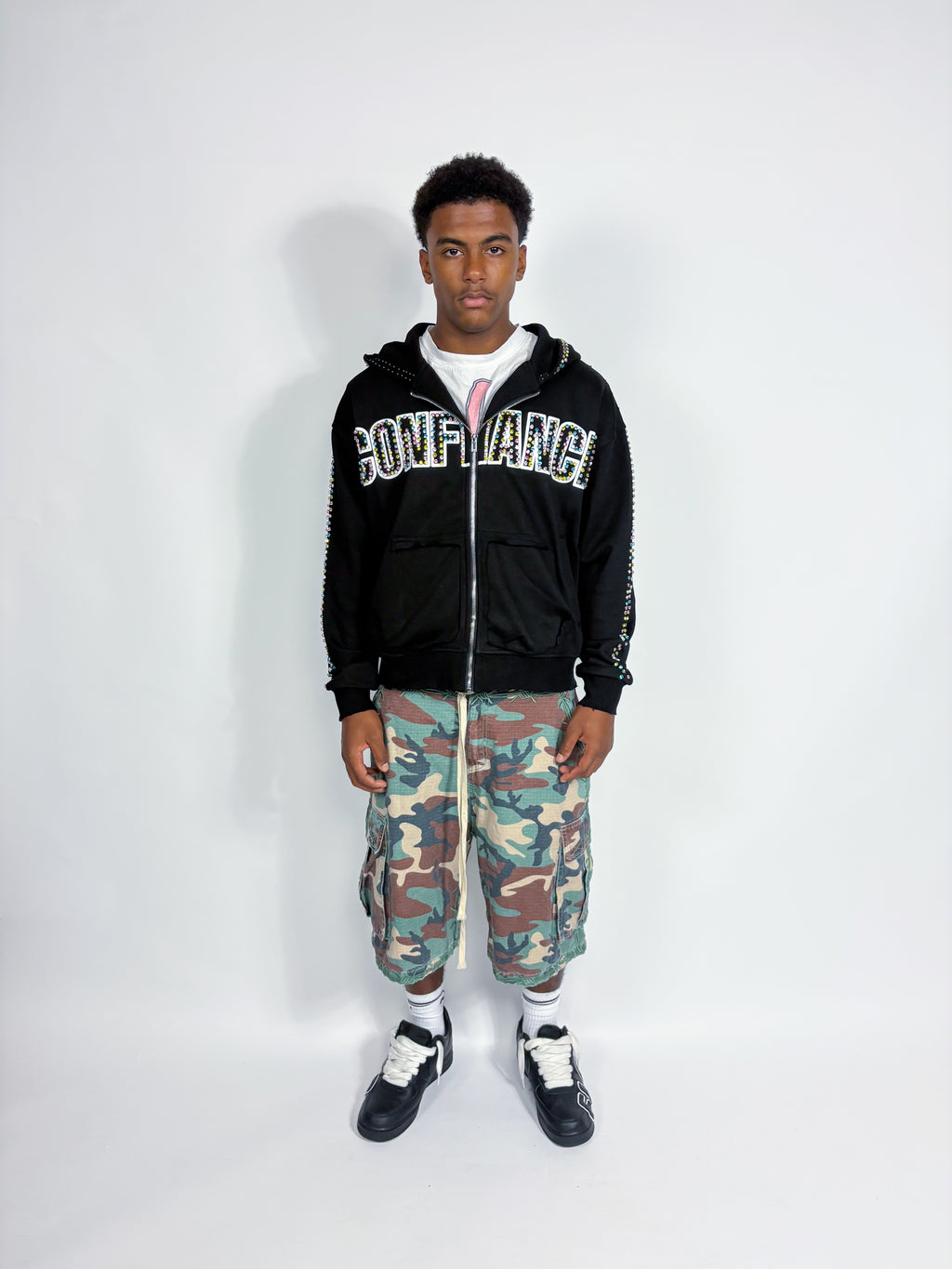 BLACK GEMSTONE ZIPUP