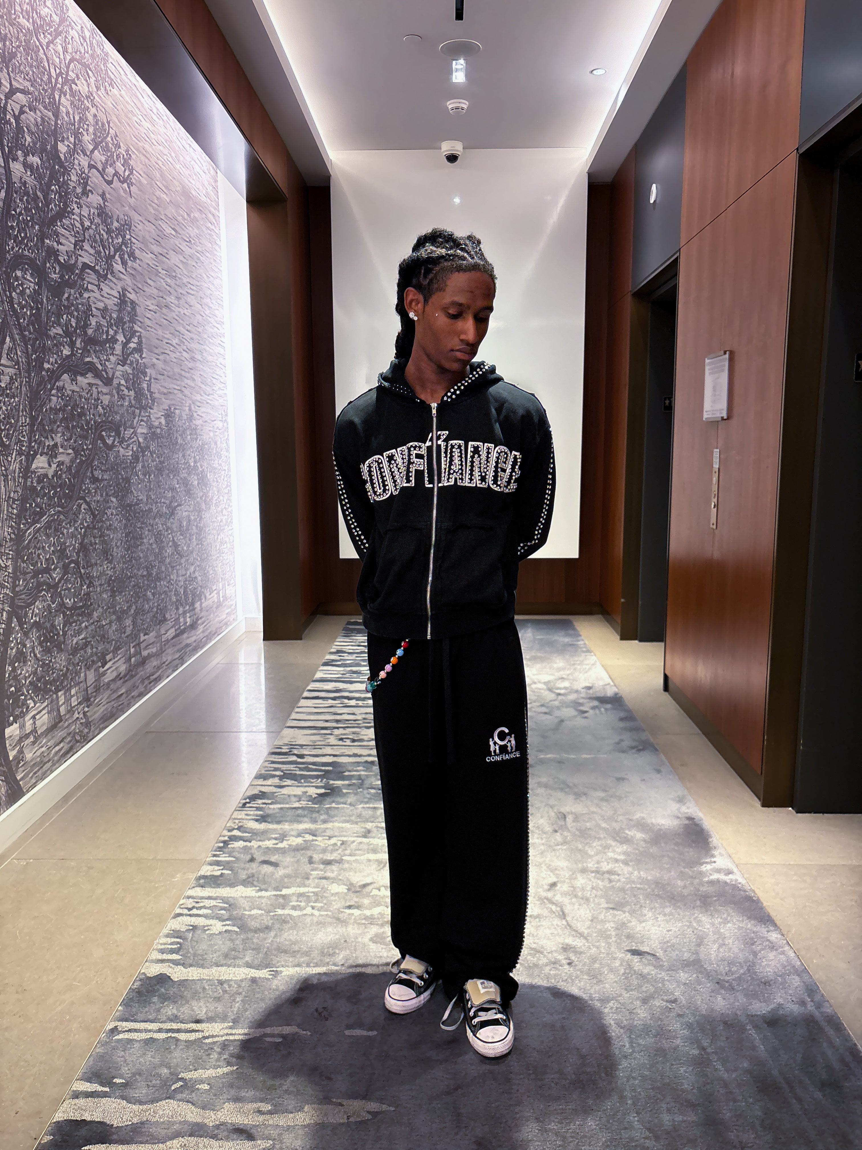 BLACK GEMSTONE PANTS (CLEARSTONE EDITION)