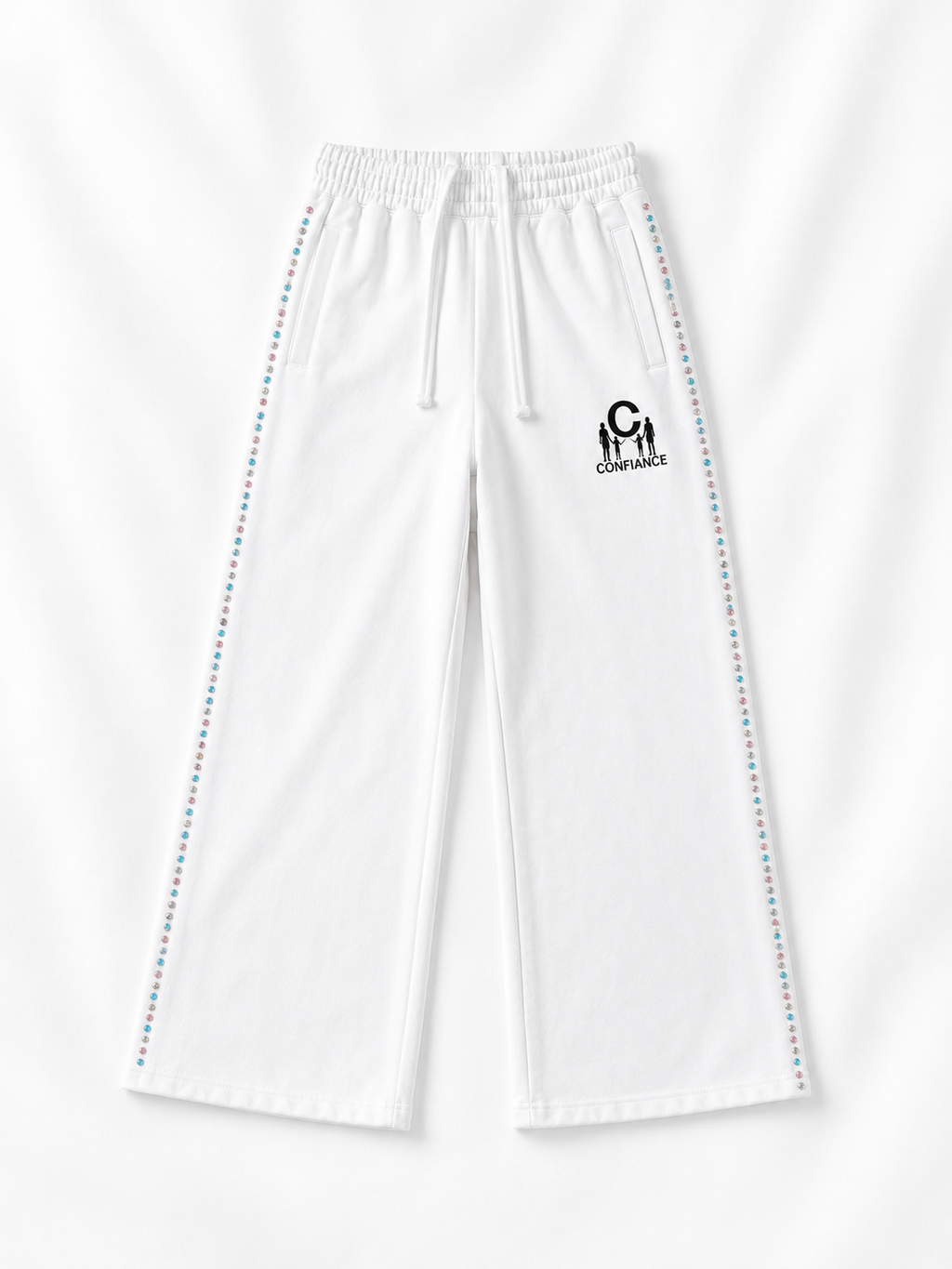 WHITE GEMSTONE PANTS (COLORFUL EDITION)
