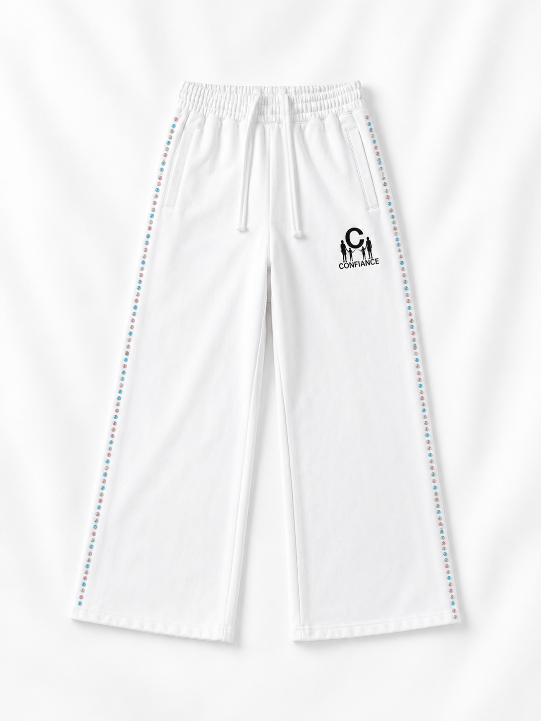 WHITE GEMSTONE PANTS (COLORFUL EDITION)
