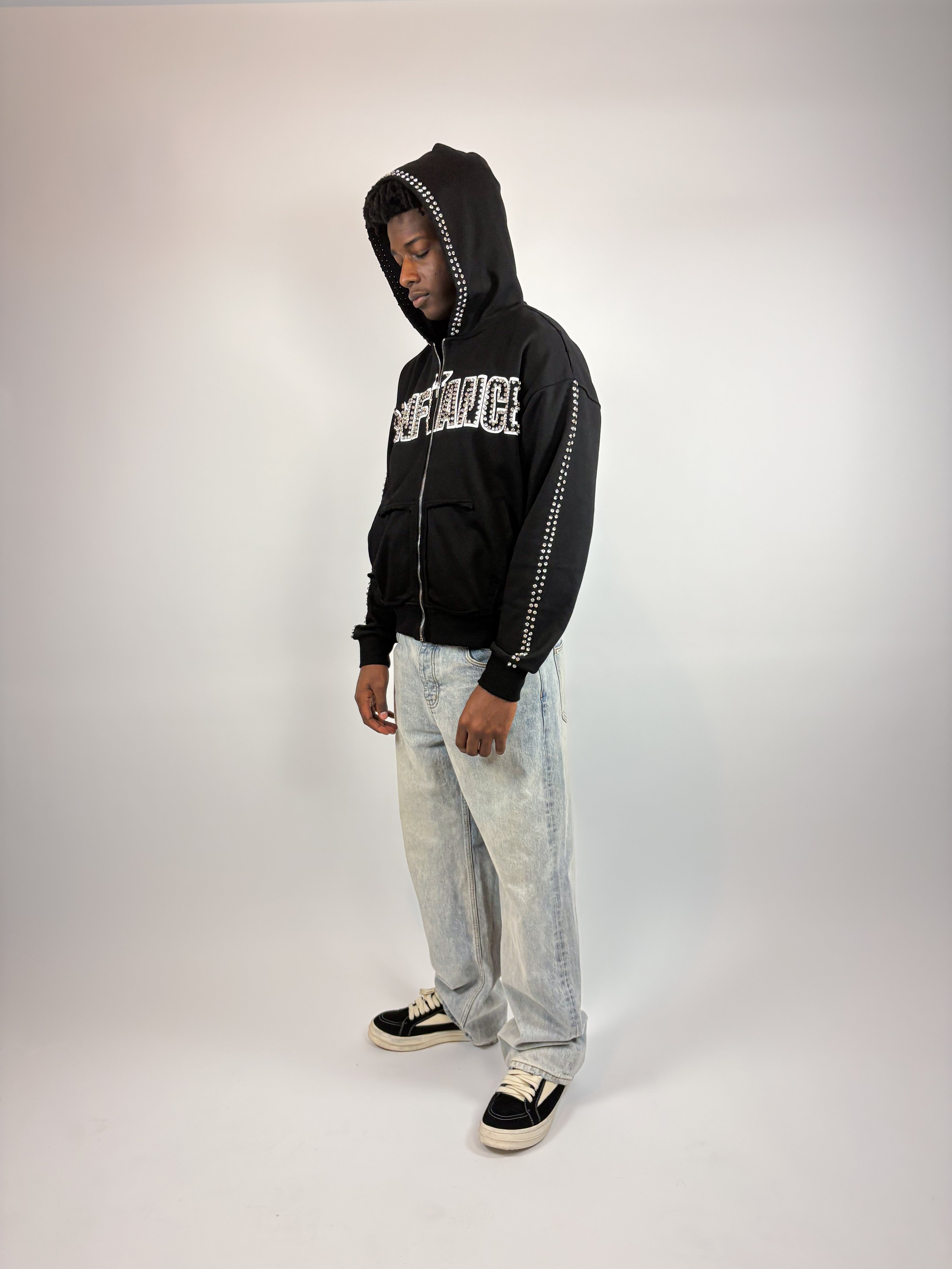 BLACK GEMSTONE ZIPUP (Clear Edition)