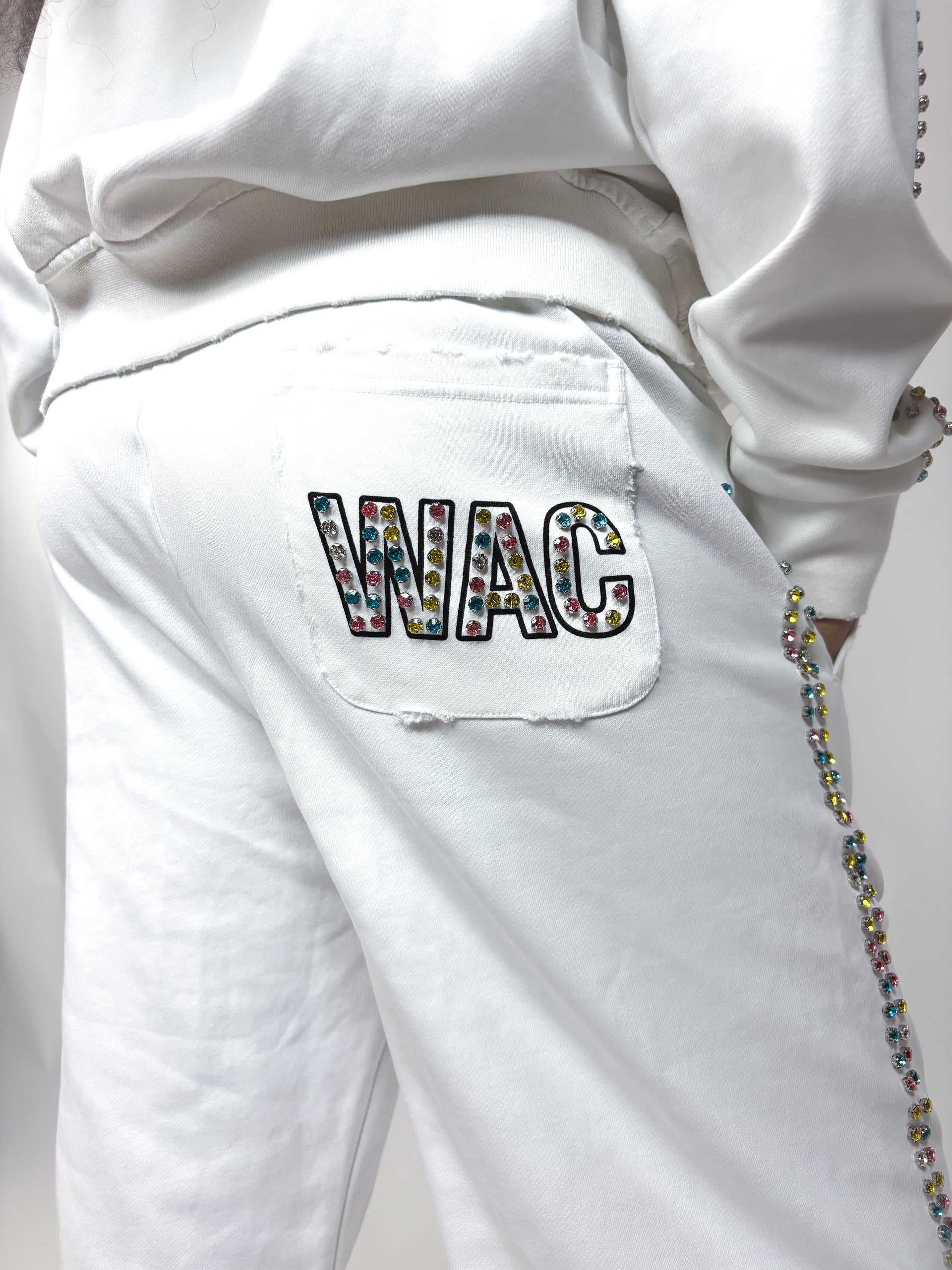 WHITE GEMSTONE PANTS (COLORFUL EDITION)