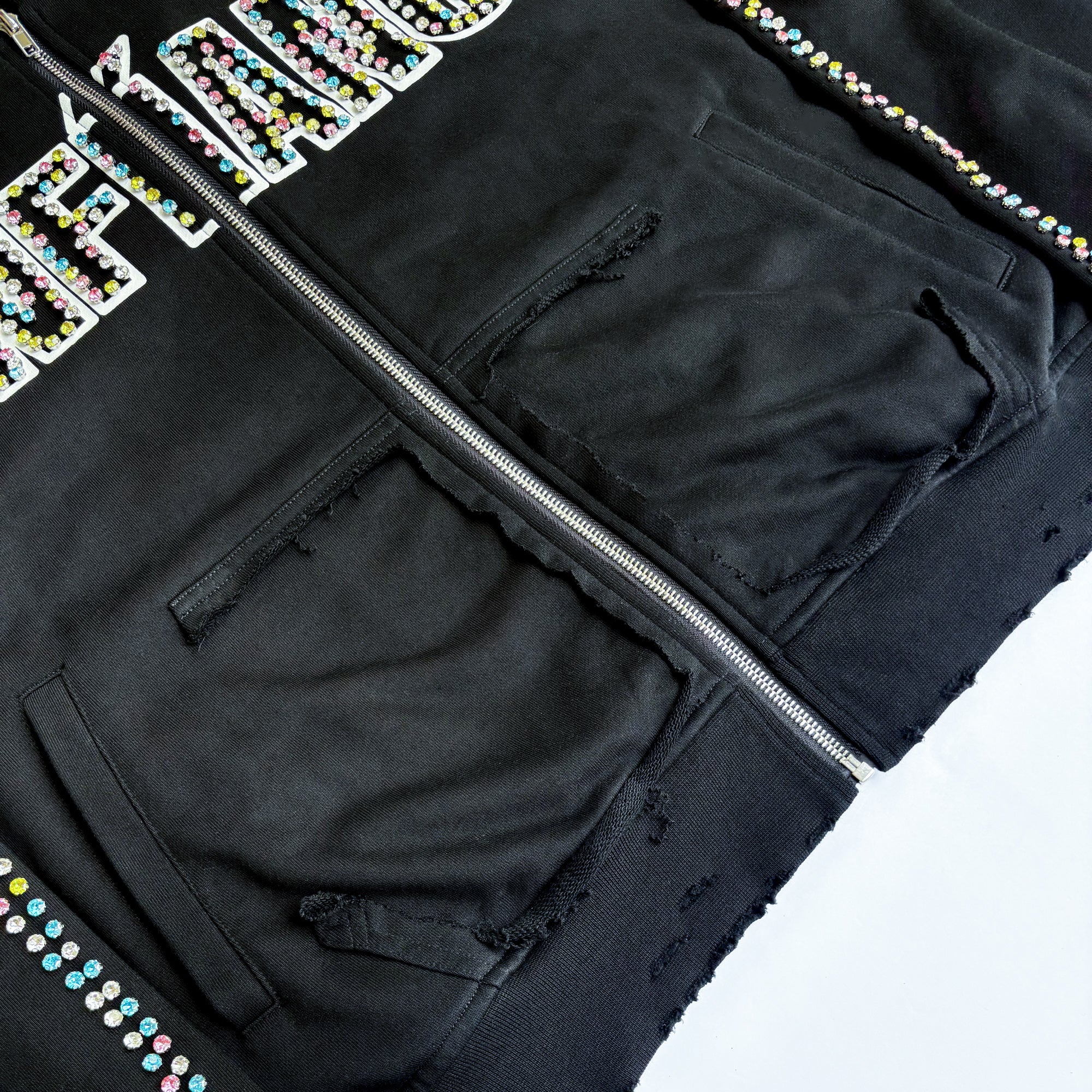 BLACK GEMSTONE ZIPUP