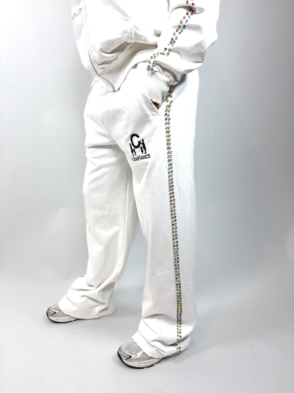 WHITE GEMSTONE PANTS (COLORFUL EDITION)