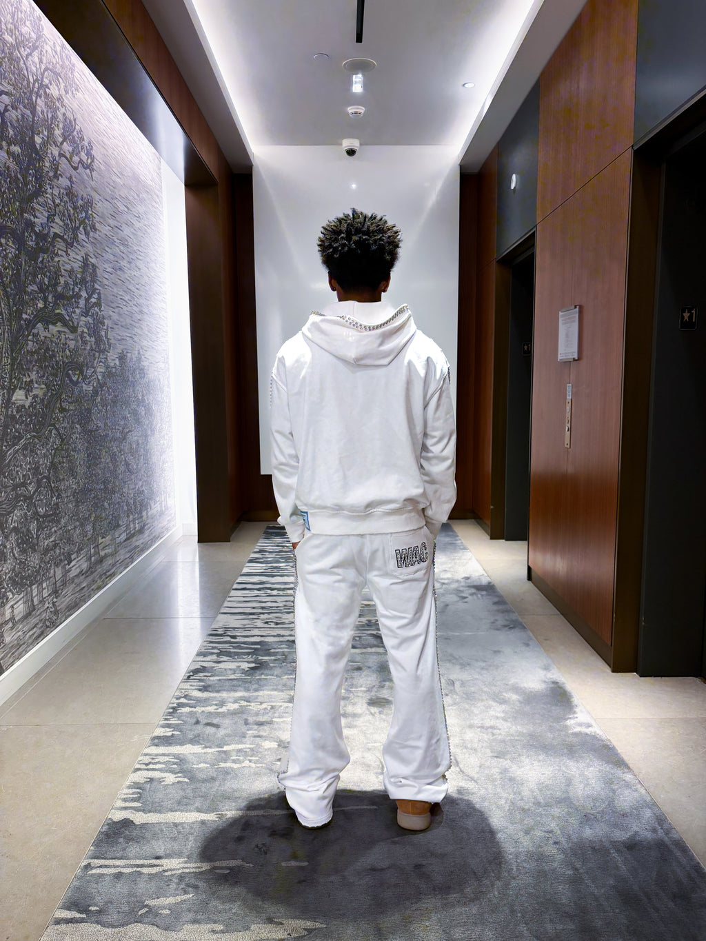 WHITE GEMSTONE PANTS (CLEARSTONE EDITION)