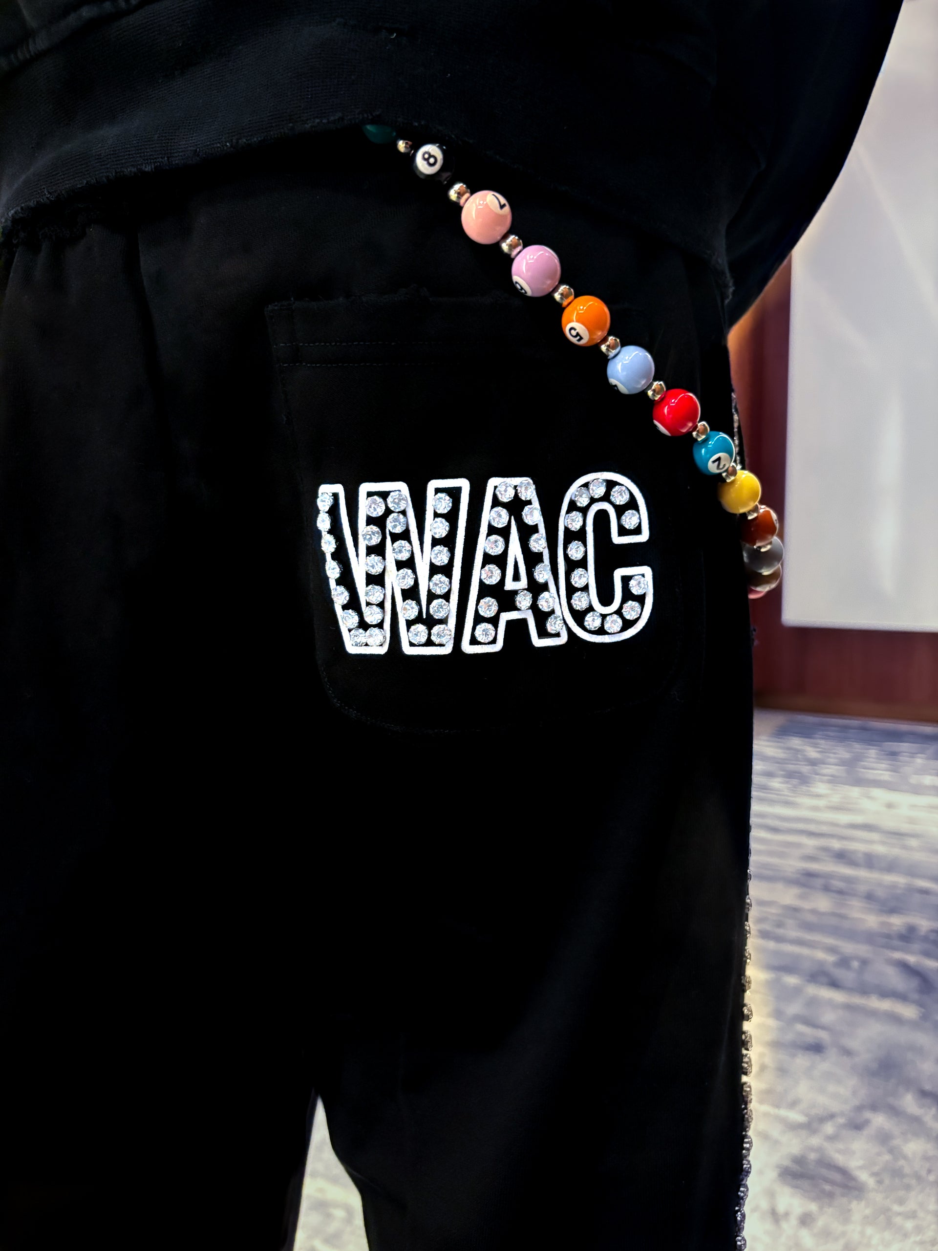 BLACK GEMSTONE PANTS (CLEAR EDITION)