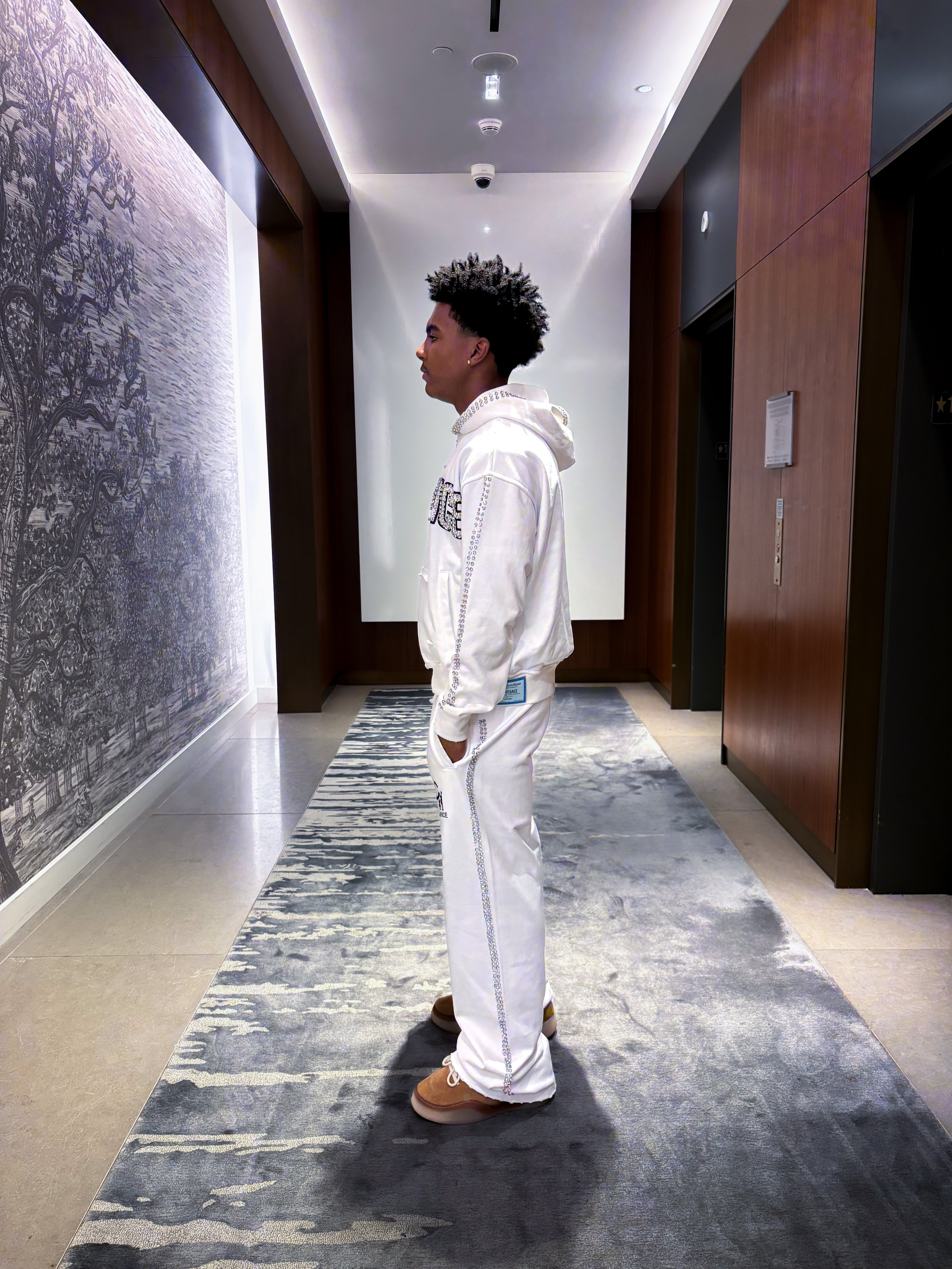 WHITE GEMSTONE PANTS (CLEARSTONE EDITION)