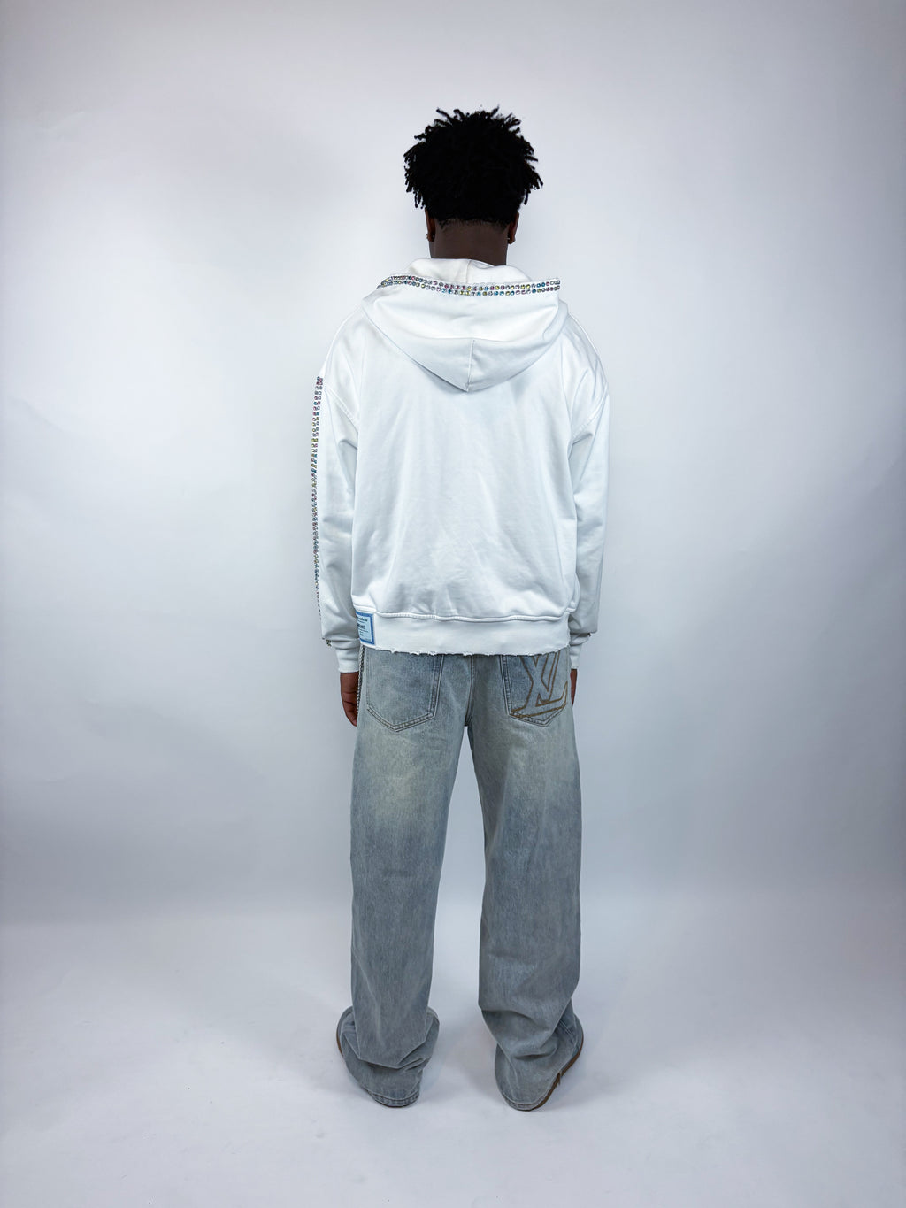 WHITE GEMSTONE ZIPUP