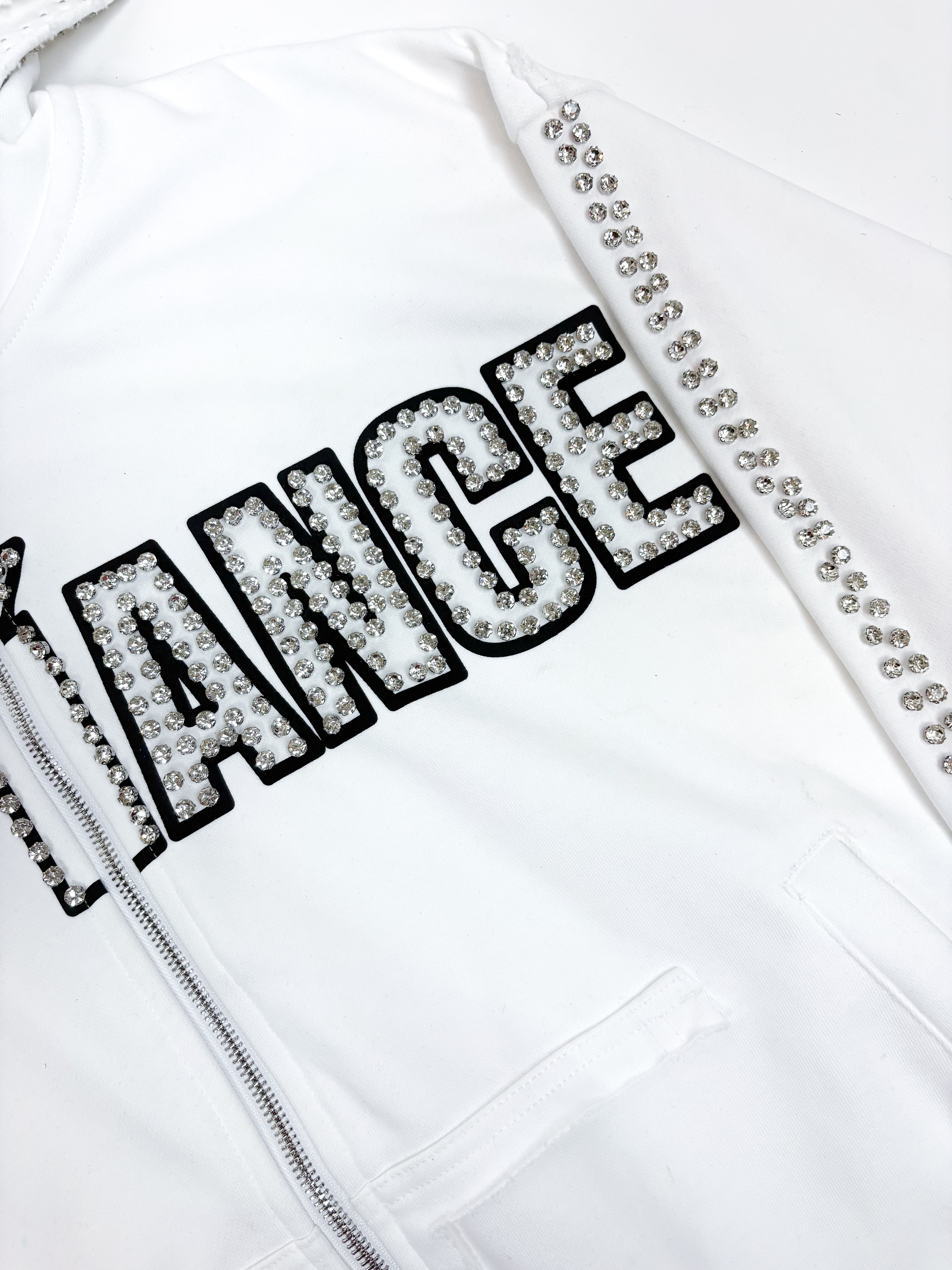 WHITE GEMSTONE ZIPUP (Clear Edition)