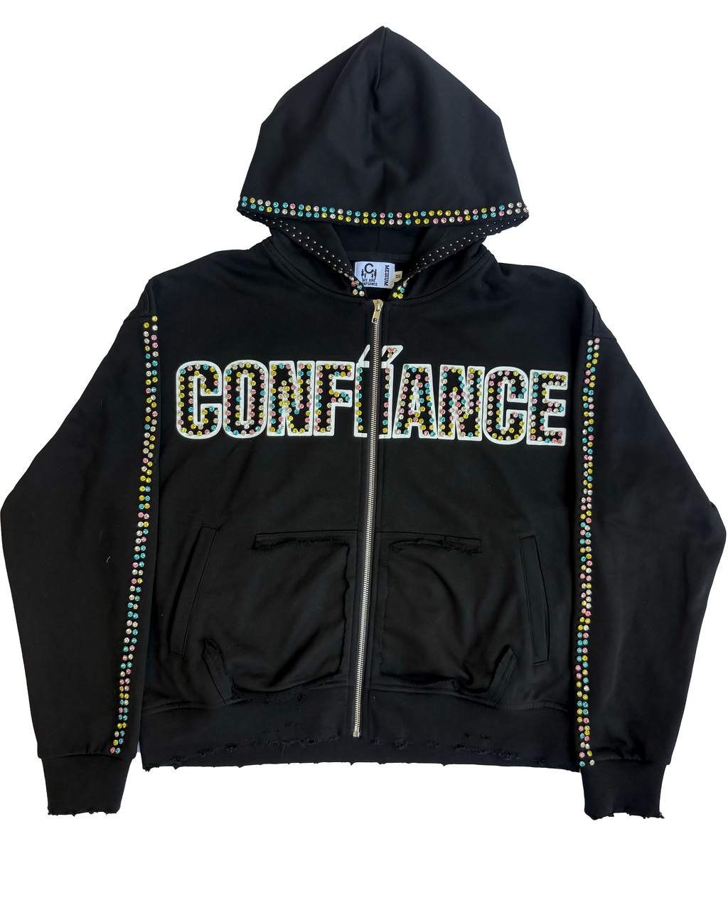 BLACK GEMSTONE ZIPUP