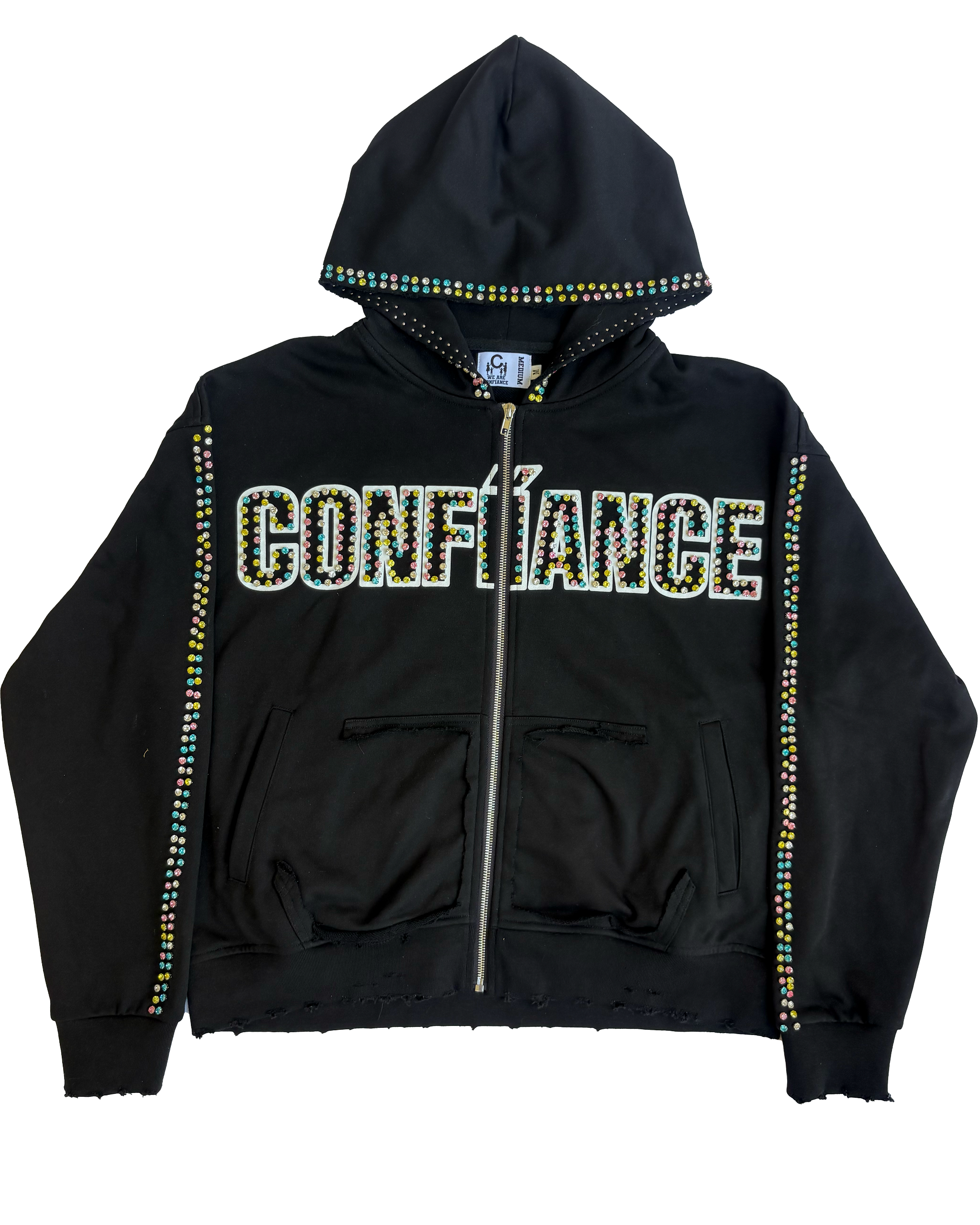 BLACK GEMSTONE ZIPUP